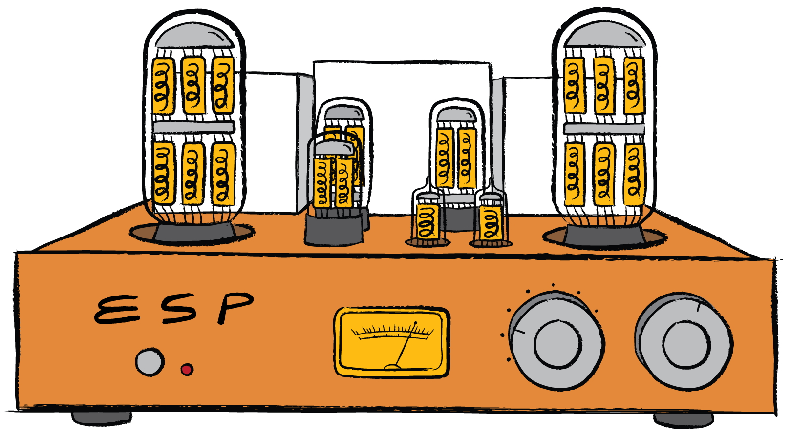 tube amp illustration